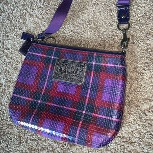 NWOT Coach Plaid Crossbody Purse 👛